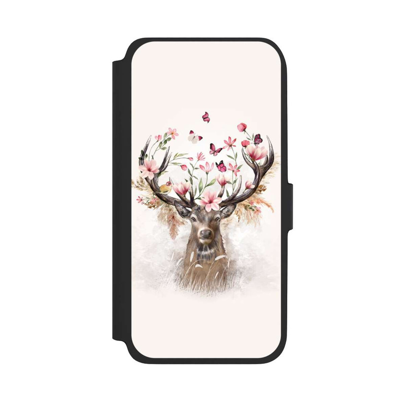 Galaxy A17 5G NIVOflip Hirsch Blumen Geweih
