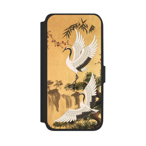 Samsung Galaxy A17 5G NIVOflip Cranes Gold Japan 2