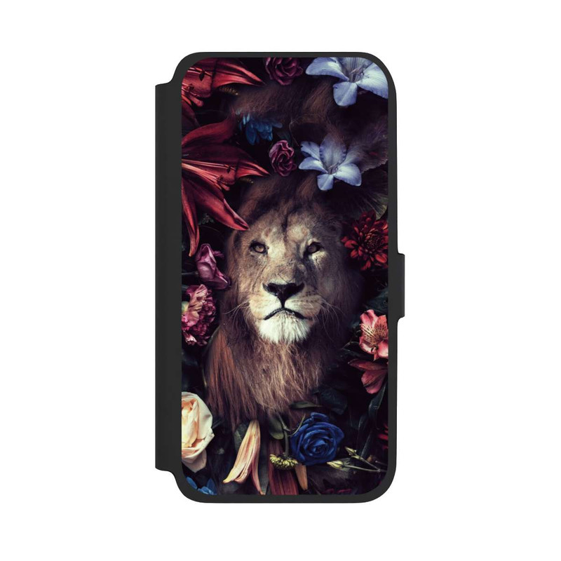 Galaxy A17 5G NIVOflip Löwe Blumenrahmen