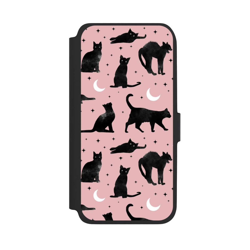 Galaxy A17 5G NIVOflip Lune & Chats Fond Rose