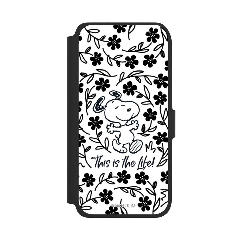 Galaxy A17 5G NIVOflip Snoopy schwarz und weiß This Is The Life