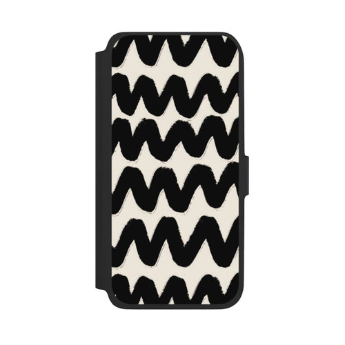 Samsung Galaxy A17 5G NIVOflip Vagues Noires Pattern