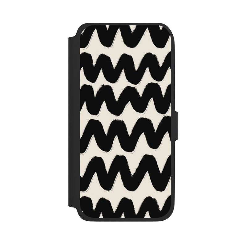 Galaxy A17 5G NIVOflip Vagues Noires Pattern