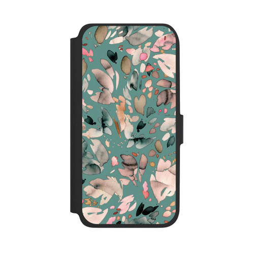 Samsung Galaxy A17 5G NIVOflip Abstract Flowers Petals Green