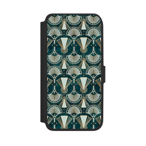 Samsung Galaxy A17 5G NIVOflip Art Deco Green Pattern