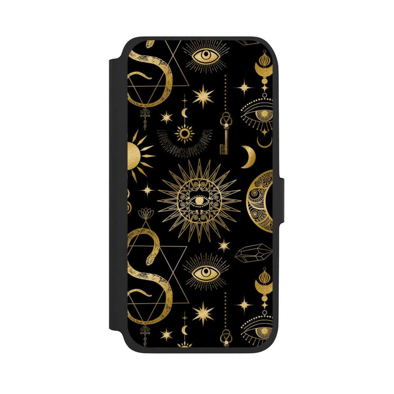 Galaxy A17 5G NIVOflip Himmlische Sonne und Mond Steampunk