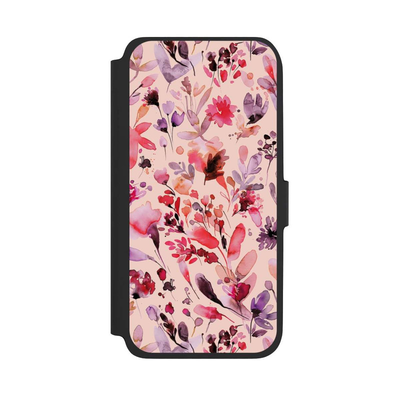 Galaxy A17 5G NIVOflip Künstlerische Blumen Viva Magenta