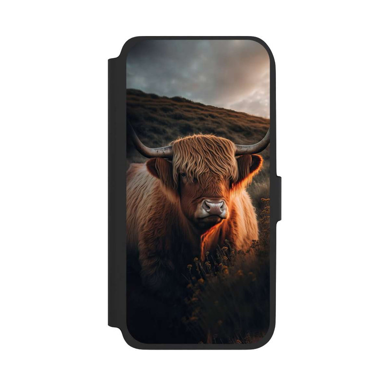 Galaxy A17 5G NIVOflip Vache Highland avec de grandes cornes avec IA