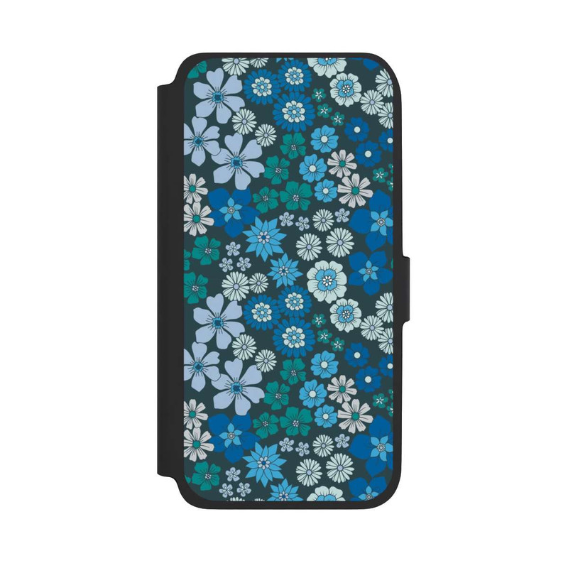 Galaxy A17 5G NIVOflip Blaue Blumen DeinDesign