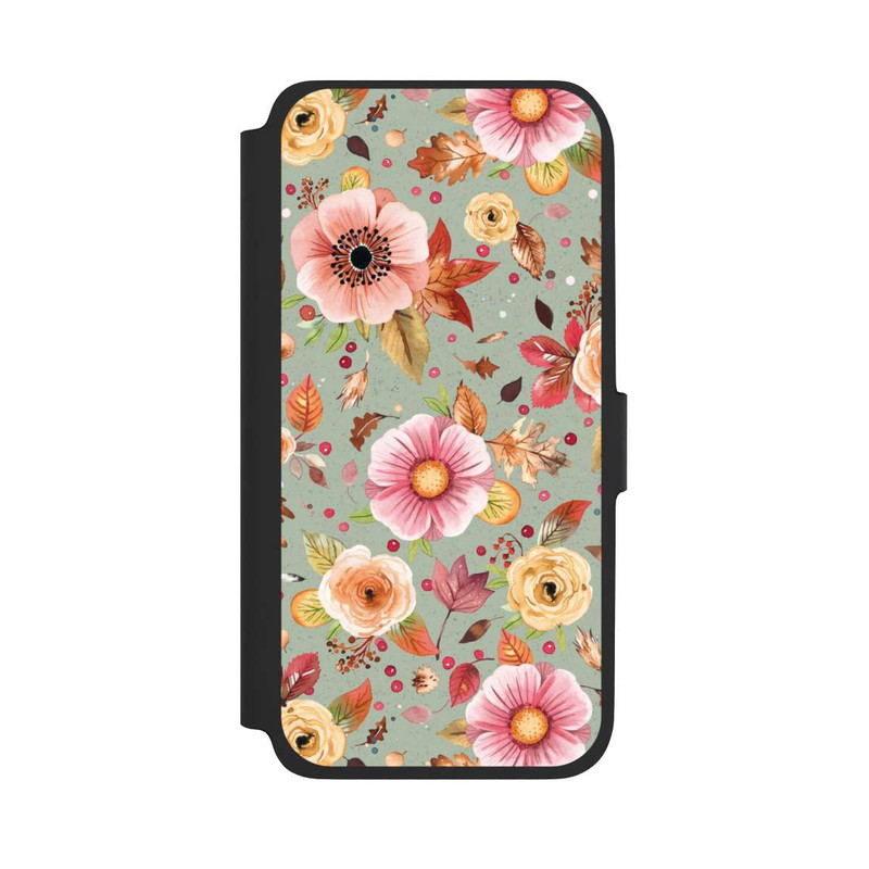 Galaxy A17 5G NIVOflip Autumn Flowers Soft Green