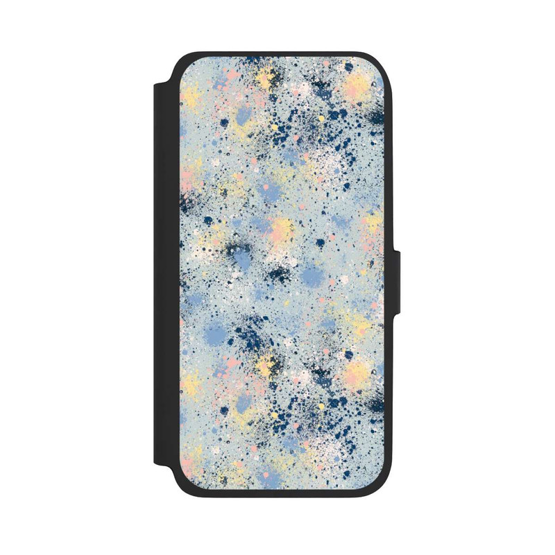 Galaxy A17 5G NIVOflip Tintentropfen Staub Textur Blau