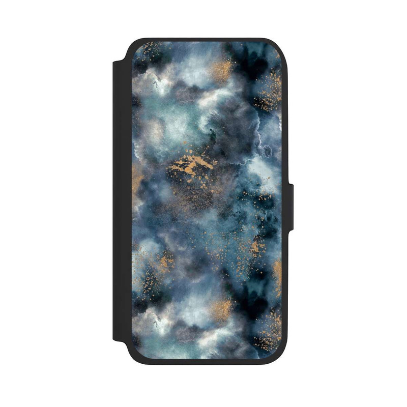 Galaxy A17 5G NIVOflip Smoky Marble Watercolor Navy