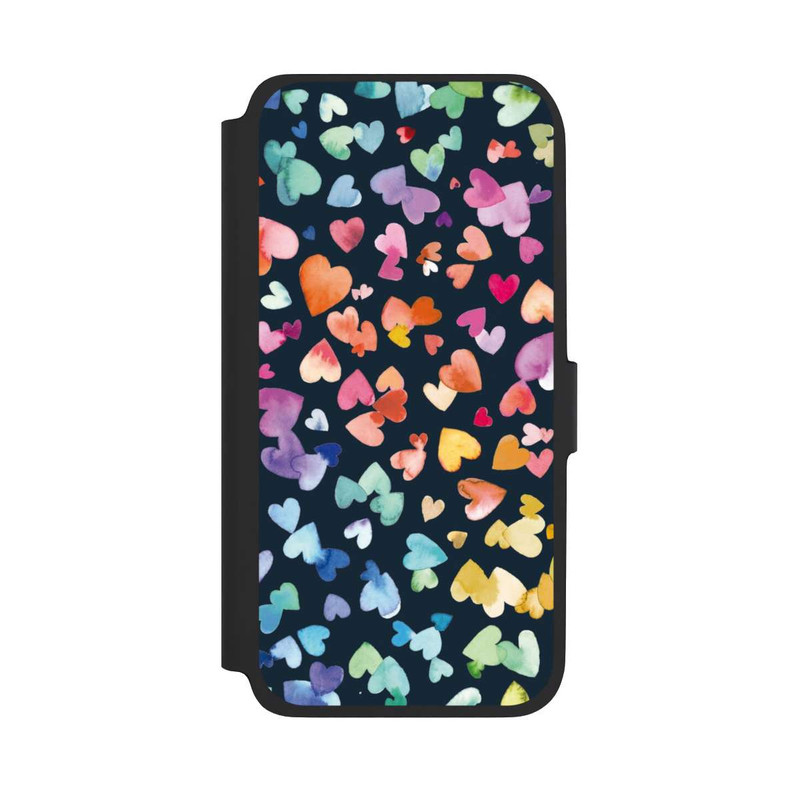 Galaxy A17 5G NIVOflip Valentinstag Herzen Schwarz