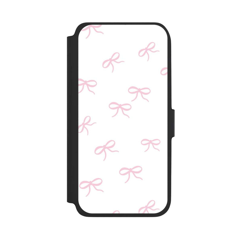 Galaxy A17 5G NIVOflip Schleifen Muster Rosa Weiß