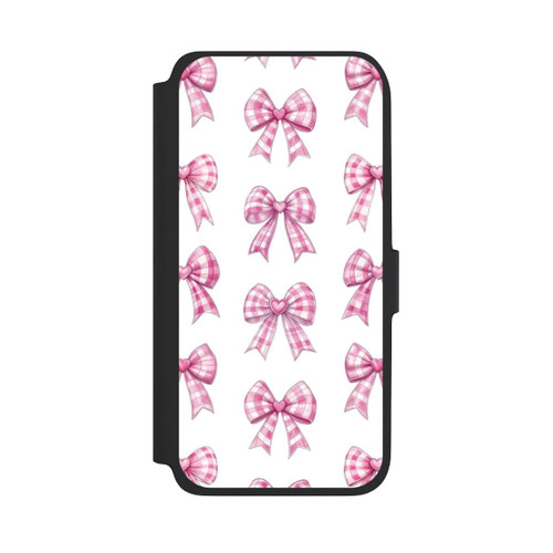 Samsung Galaxy A17 5G NIVOflip Pinke Gingham Herzen und Schleifen mit KI