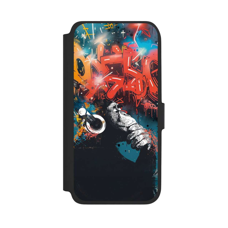 Galaxy A17 5G NIVOflip Affe Stereo Kopfhörer Graffiti Street Art