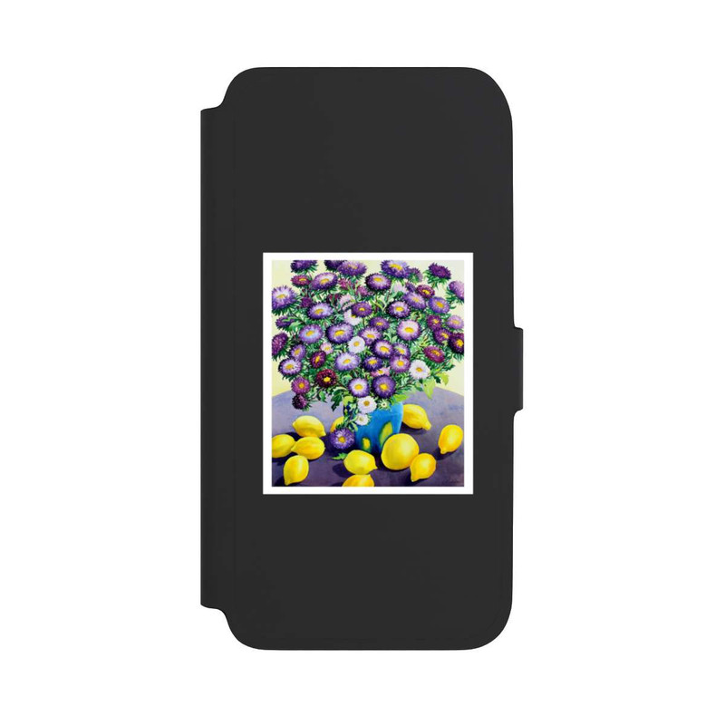 Galaxy A17 5G NIVOflip Purple Asters and Lemons by Christopher Ryland