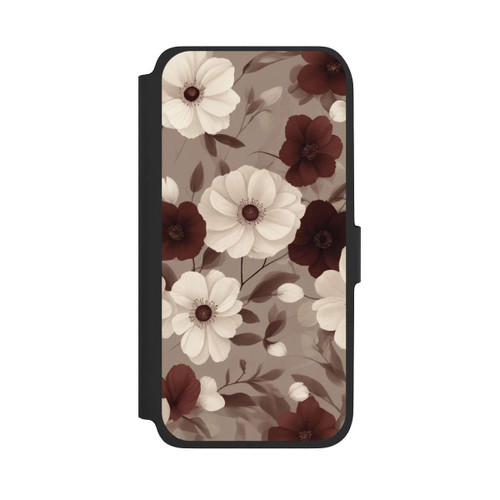 Samsung Galaxy A17 5G NIVOflip Bordeaux Und Creme Blumen mit KI