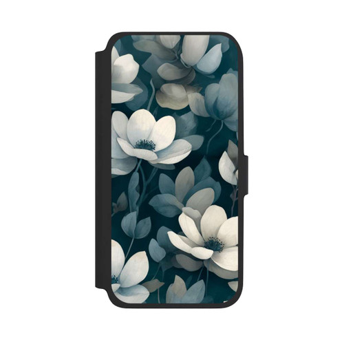 Samsung Galaxy A17 5G NIVOflip Petrolfarbene Negativblumen mit KI