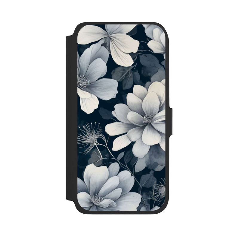 Galaxy A17 5G NIVOflip Negative Flower Blue White with AI