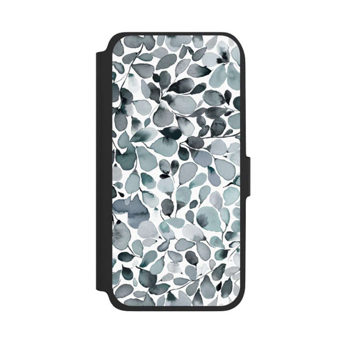 Samsung Galaxy A17 5G NIVOflip Eucalyptus Watercolor Leaves Grey