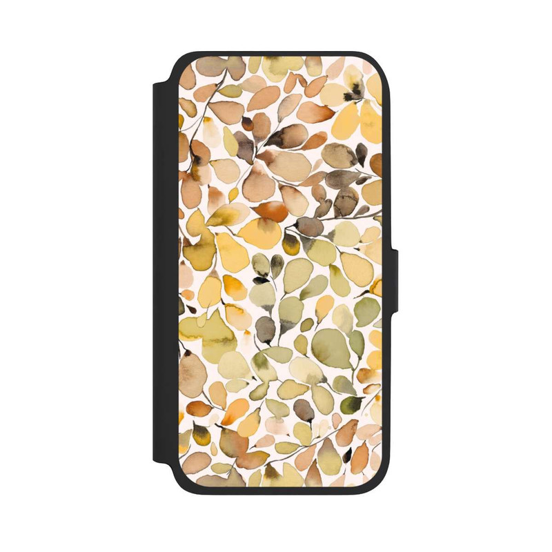 Galaxy A17 5G NIVOflip Eukalyptus Aquarellblätter Braun Herbst