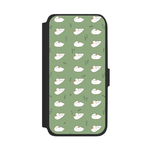 Samsung Galaxy A17 5G NIVOflip Cartoon Duck Pattern Green
