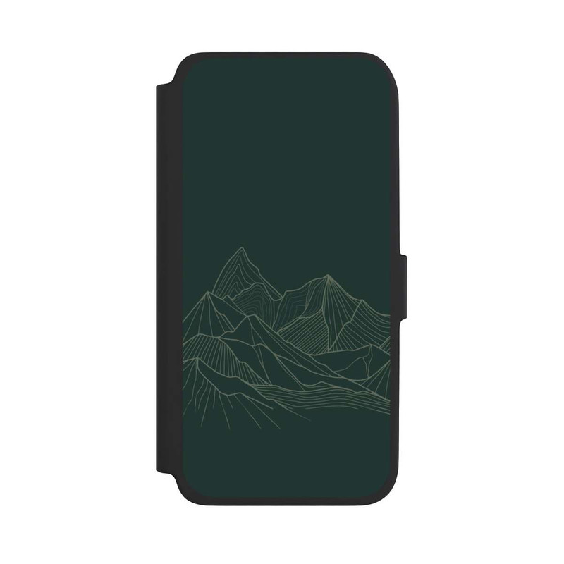 Galaxy A17 5G NIVOflip Dessin Au Trait De Montagne Vert