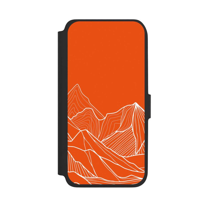 Galaxy A17 5G NIVOflip Höhenlinien Berg Orange