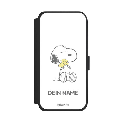 Samsung Galaxy A17 5G NIVOflip Snoopy And Woodstock Cuddling Personalisierbar