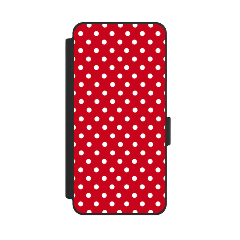 Galaxy S26 NIVOflip Confettis Blancs sur Fond Rouge