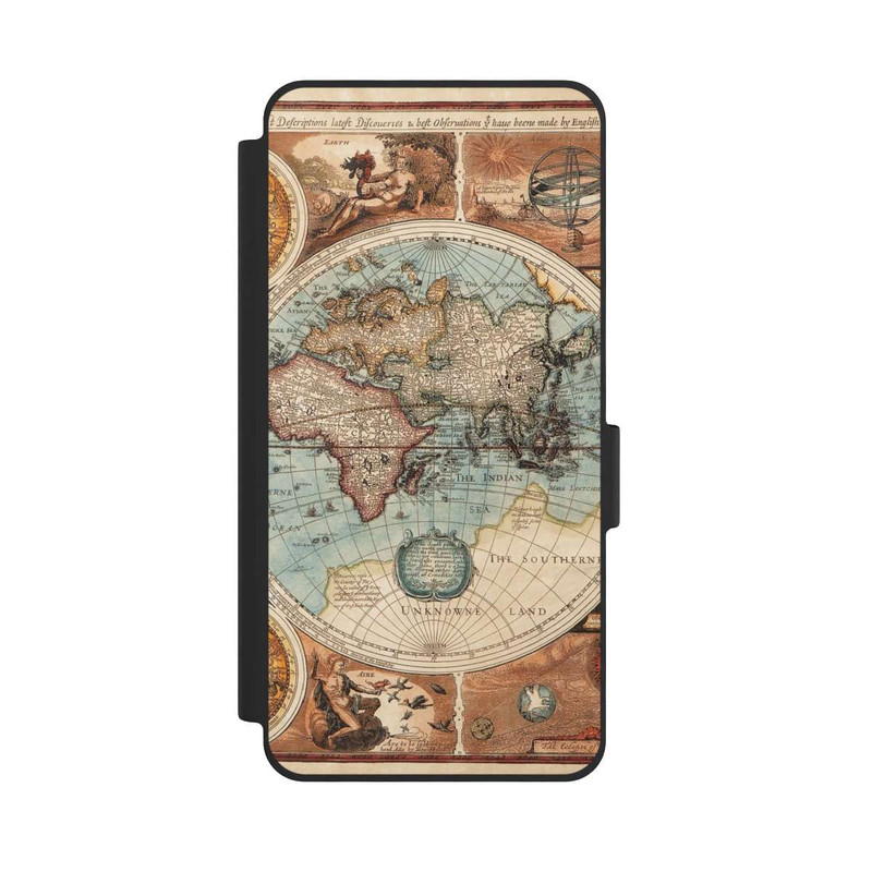 Galaxy S26 NIVOflip Carte du Monde Ancienne