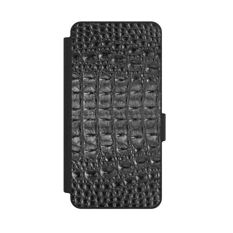 Galaxy S26 NIVOflip Kroko Grau Schwarz