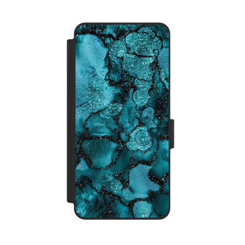 Samsung Galaxy S26 NIVOflip  Blauer Glitzerlook