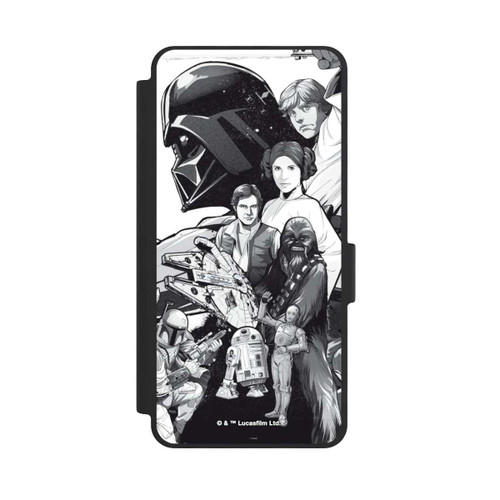 Samsung Galaxy S26 NIVOflip Star Wars Characters - Black and White