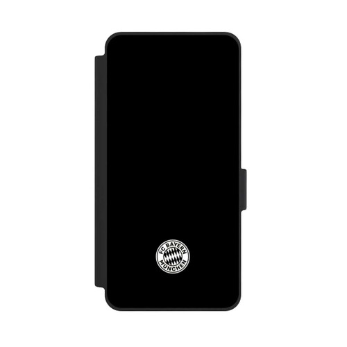 Samsung Galaxy S26 NIVOflip Klassisches FCB Logo Klein - Weiß auf Schwarz