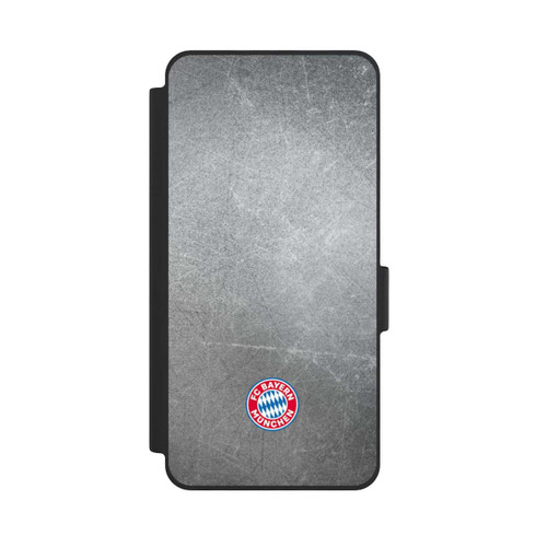 Samsung Galaxy S26 NIVOflip Klassisches FCB Logo Klein - Bunt auf Metalllook