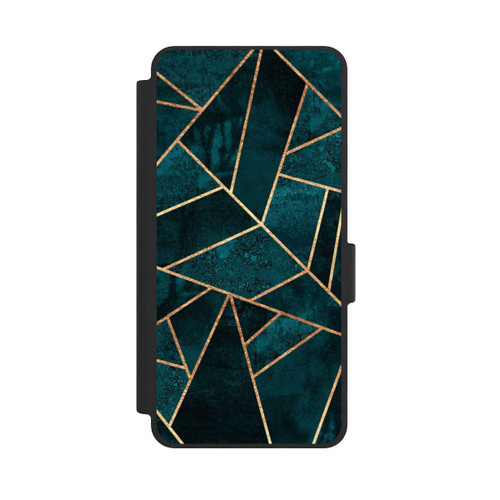 Samsung Galaxy S26 NIVOflip Tief Blaugrün Stein Gold Druck