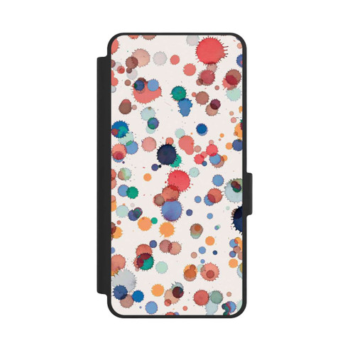 Samsung Galaxy S26 NIVOflip Drops Watercolor Texture Blue Yellow