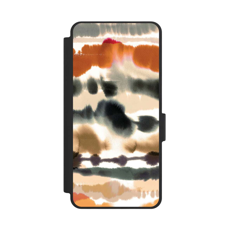 Galaxy S26 NIVOflip Weiche nautische Aquarelllinien Orange