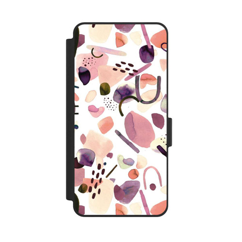 Samsung Galaxy S26 NIVOflip Aquarelle Formes abstraites Mauve
