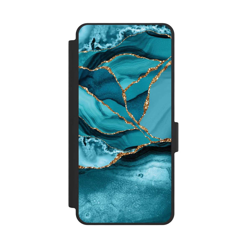 Galaxy S26 NIVOflip Marbre Bleu Glacier