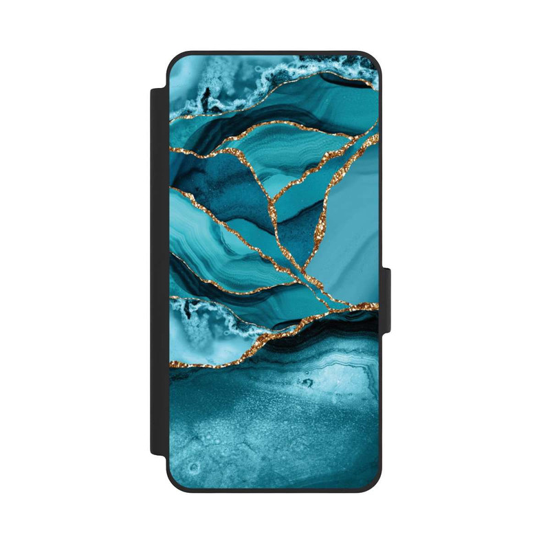 Galaxy S26 NIVOflip Marbre Bleu Glacier