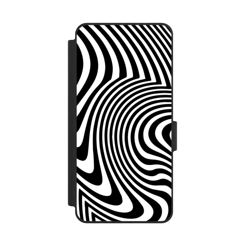 Galaxy S26 NIVOflip Vagues noires et blanches