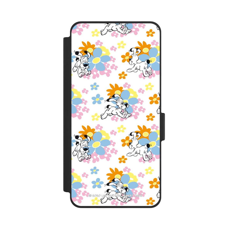 Galaxy S26 NIVOflip Idéfix sur fleurs colorées