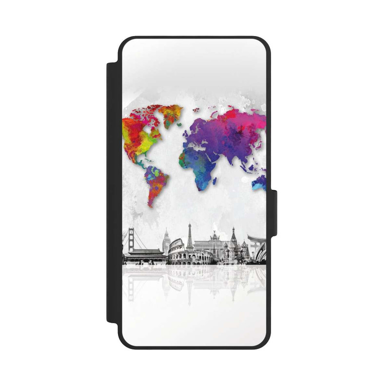 Galaxy S26 NIVOflip Carte du monde avec l'horizon
