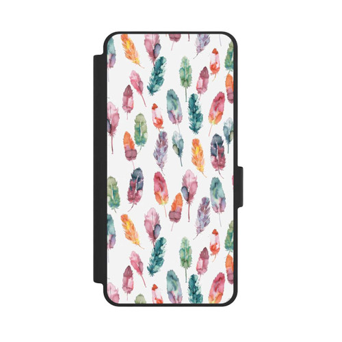 Samsung Galaxy S26 NIVOflip Boho Watercolor Feathers