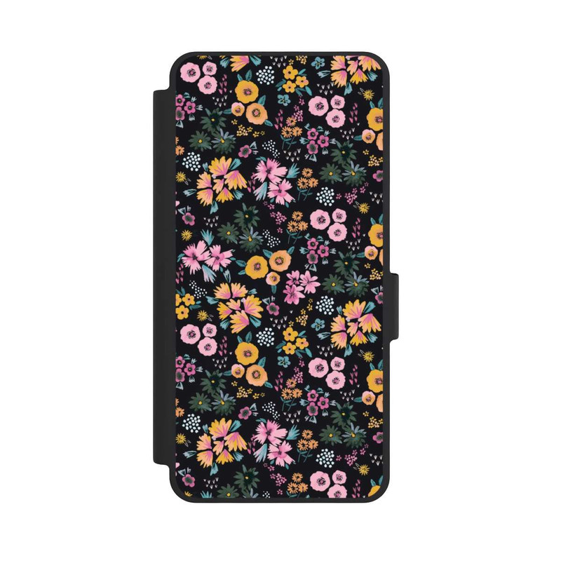 Galaxy S26 NIVOflip Petites Fleurs colorées Noir 2