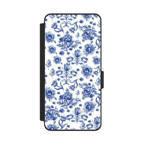 Samsung Galaxy S26 NIVOflip Blaues Blumenmuster