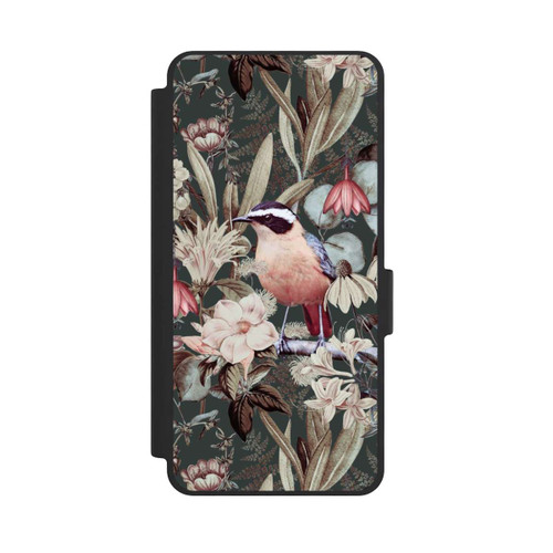 Samsung Galaxy S26 NIVOflip Orange Bird in Vintage Flower Pattern